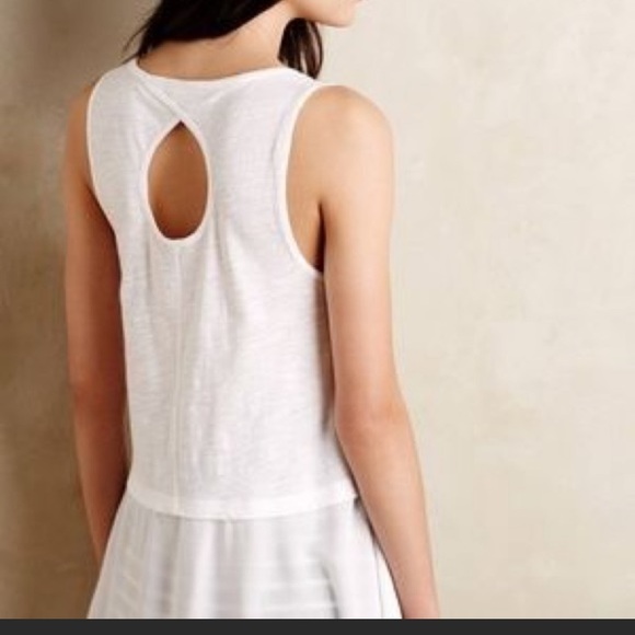 Anthro. Little Yellow Button Signe Henley Tank - Picture 4 of 15